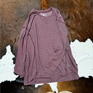 Purple/mauve lightweight pullover/crewneck